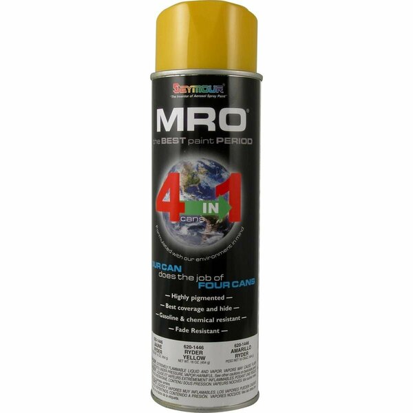 Seymour Midwest 20 oz MRO Industrial High Solids Spray Paint, Ryder Yellow SM620-1446